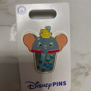 Disney Dumbo boba Pin with Blue and Yellow Accents